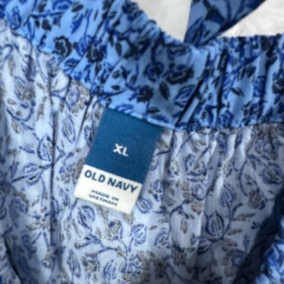 Old Navy Womens Blue Tie Back Cami Swing Tank Top - Picture 3 of 7